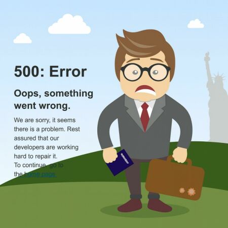 Imagem principal do artigo 500: ERROR ao tentar reagendar entrevista de visto americano: aprenda como resolver